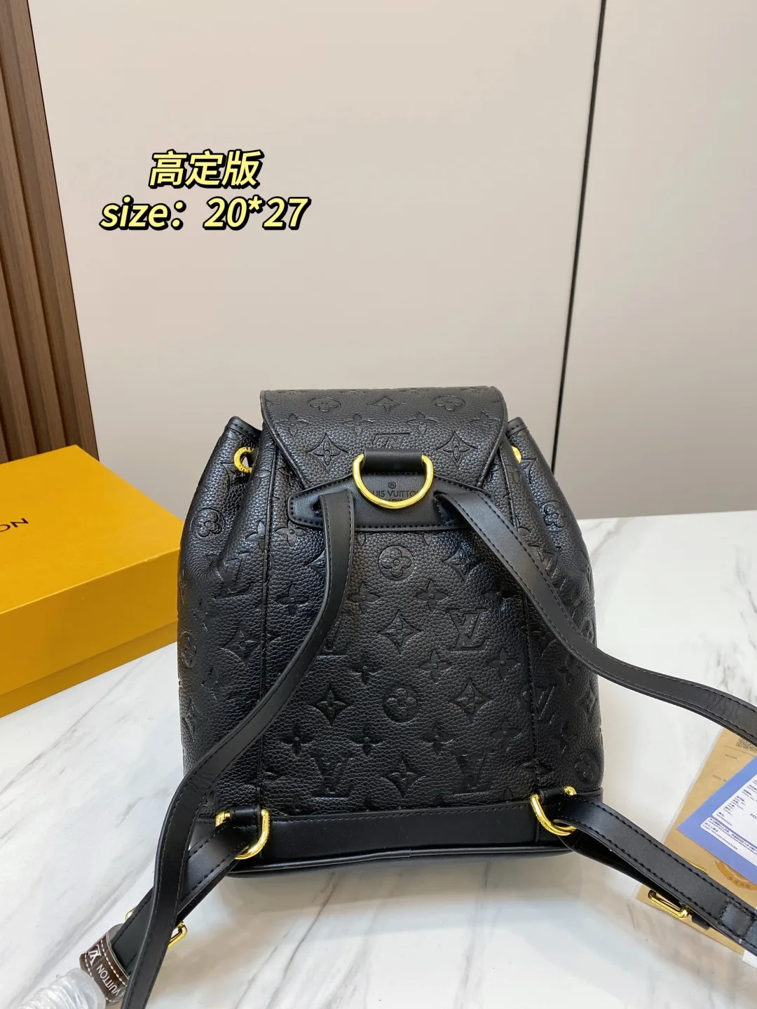 Louis Vuitton Drawstring Backpack in Black · view 3