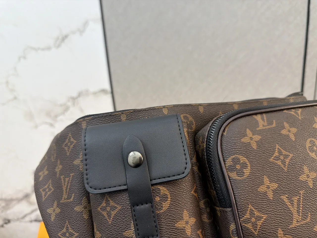 Louis Vuitton Multi-Pocket Belt Bag in Brown / Black · view 5