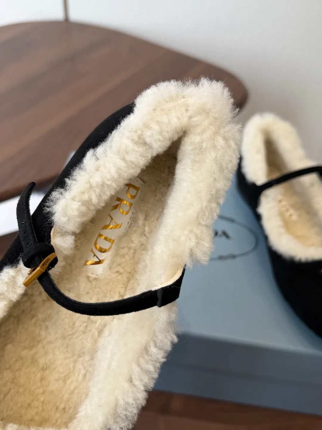 Prada Buckle Mary Jane Shoes in Black · view 7