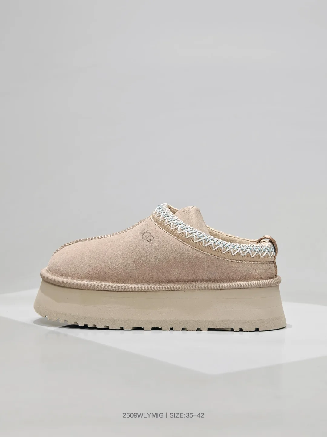 UGG Platform Slippers in Brown & Grey & Black & Beige & Pink · view 6