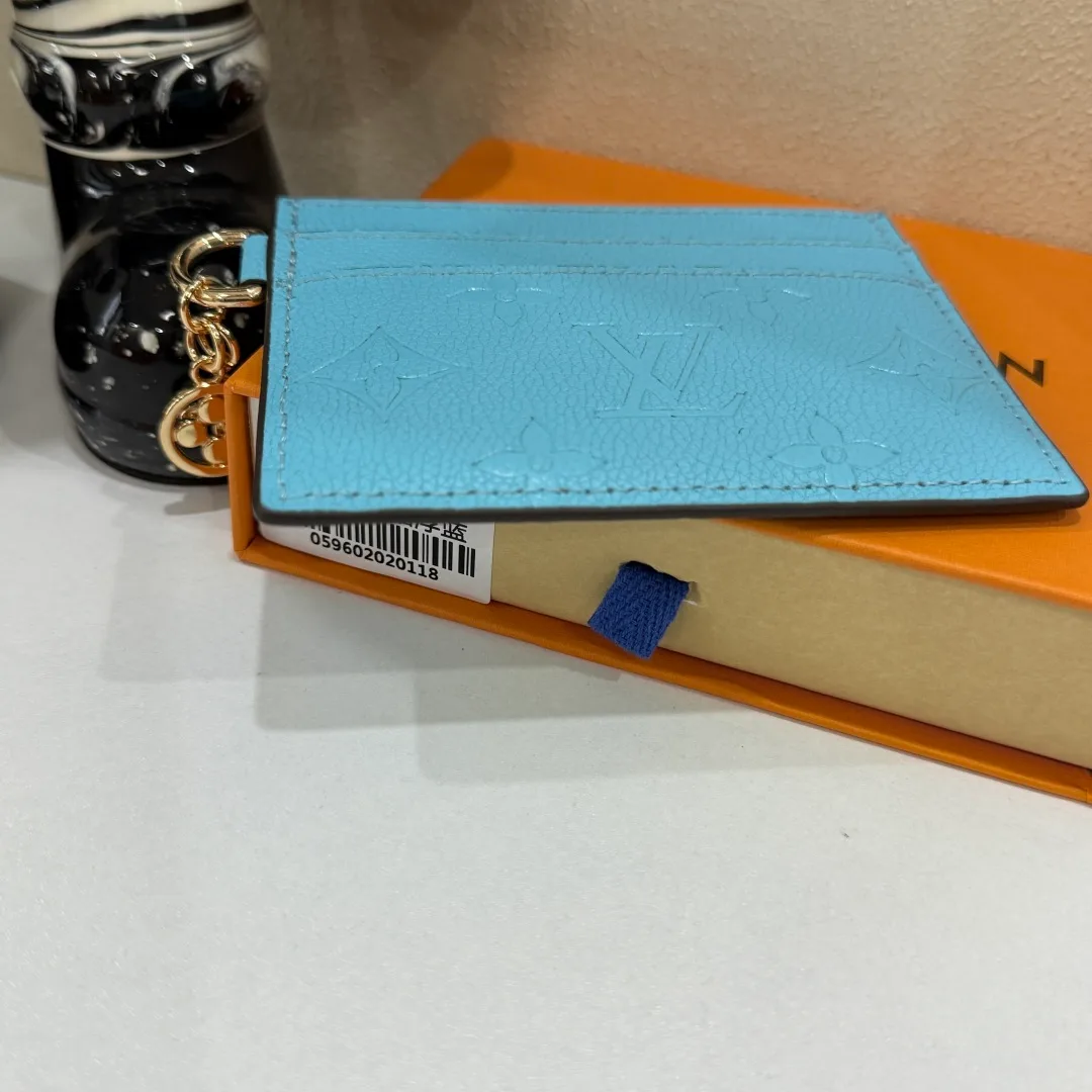 Louis Vuitton Charm Cardholder in Blue & Black & Beige & Burgundy & Pink & Red · view 4