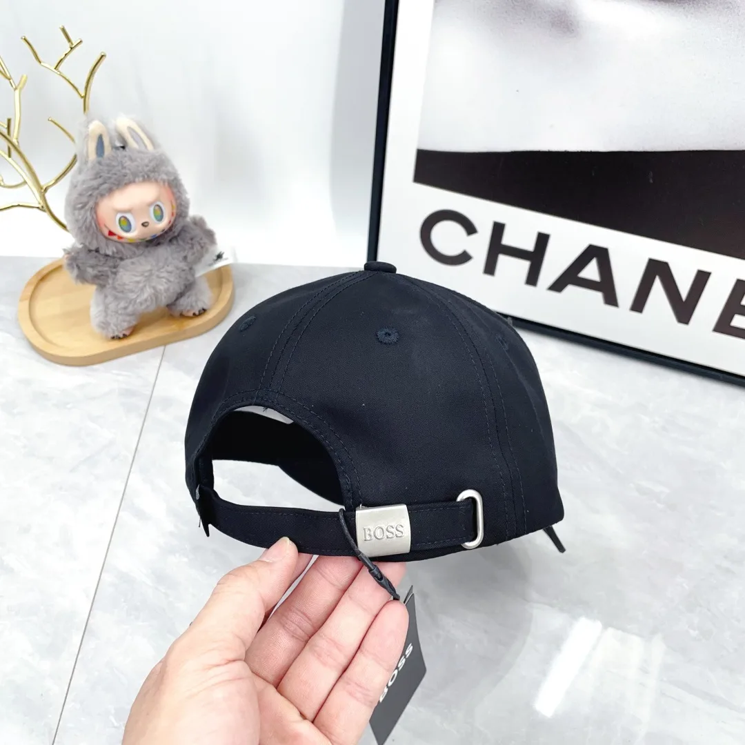 Boss Embroidered Baseball Cap in Black · view 7