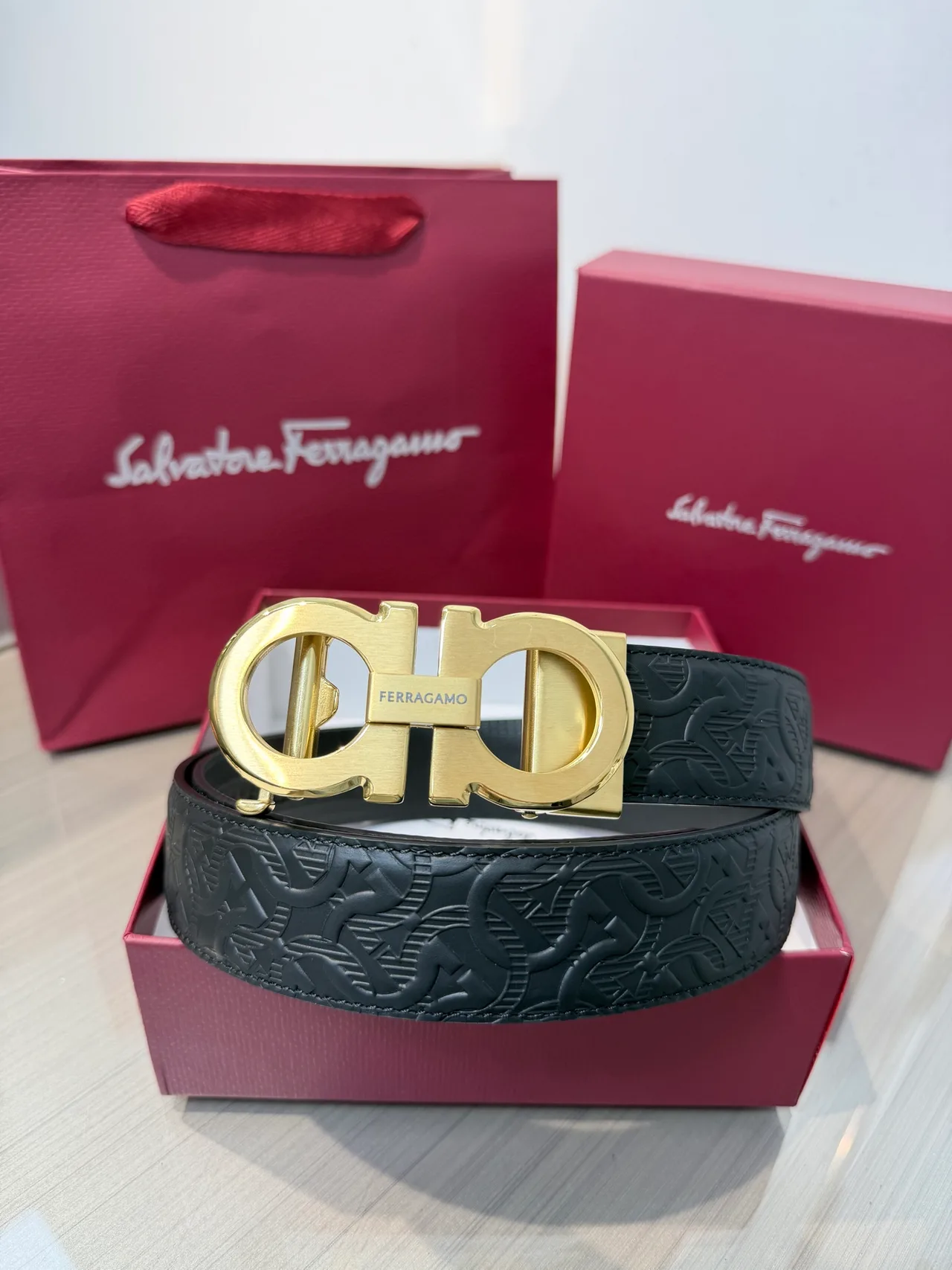 Ferragamo Belt in Black · view 2