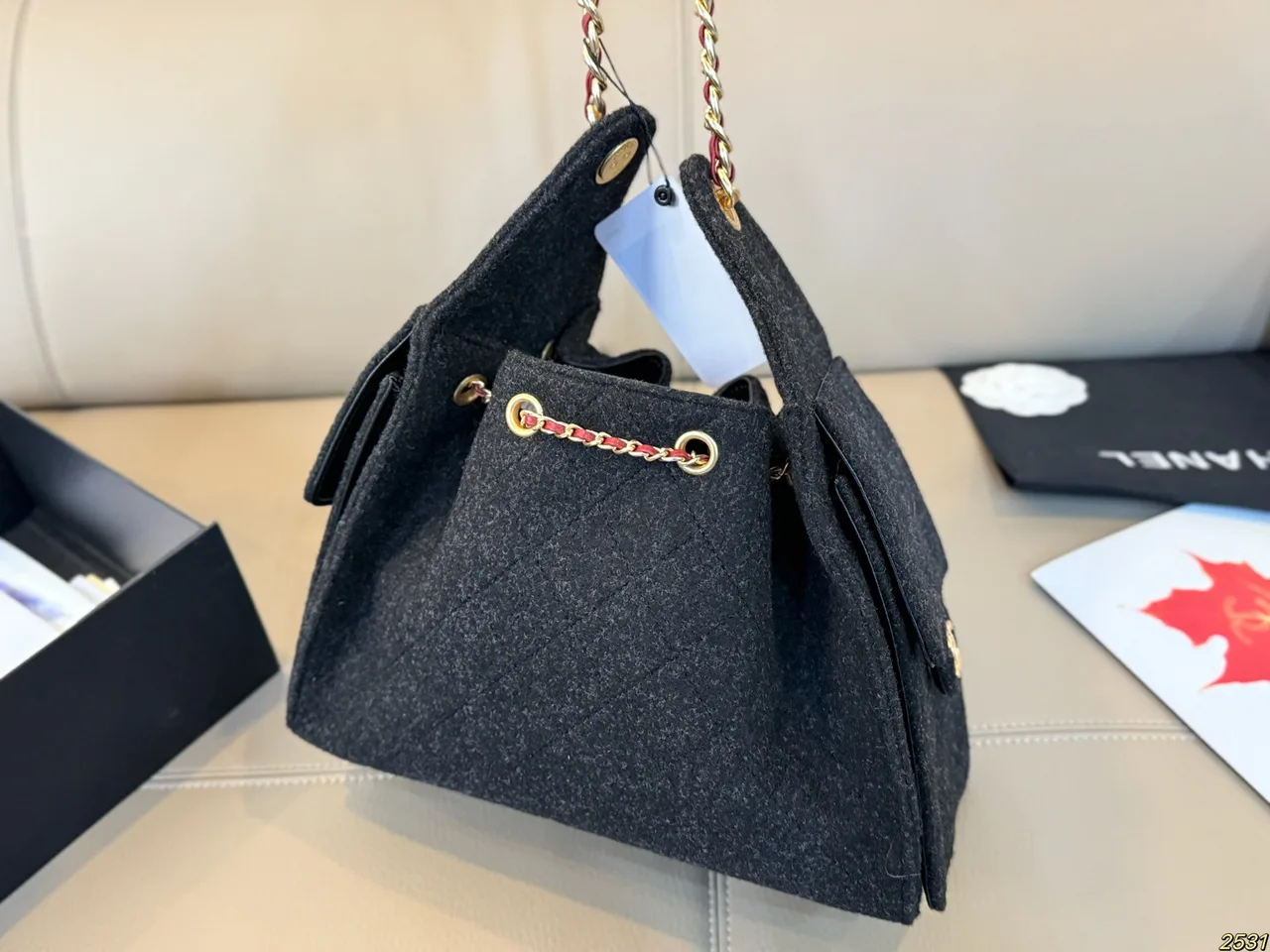 Chanel Bucket Bag in Black · view 1