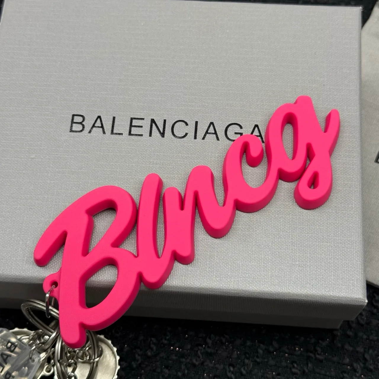 Balenciaga Rodeo Key Charm in Pink · view 4