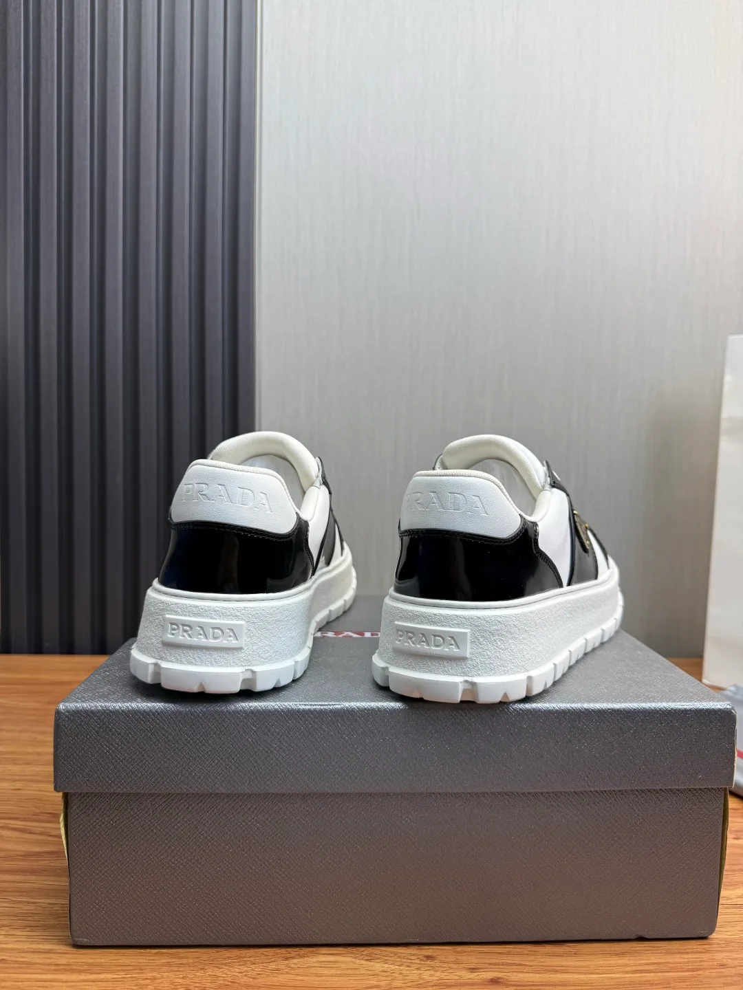 Prada Cowhide Sneakers in White · view 5