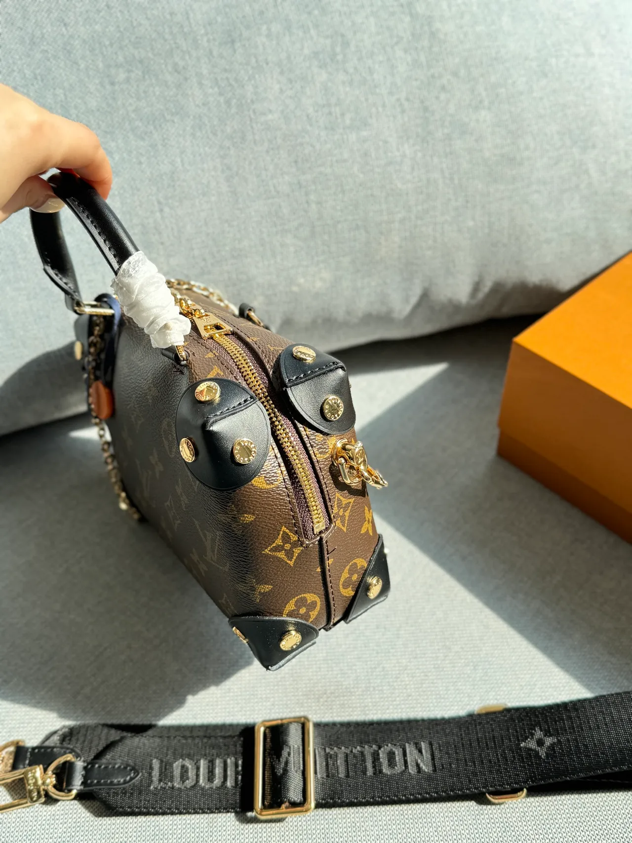 Louis Vuitton Petite Malle Souple Handbag in Brown · view 4