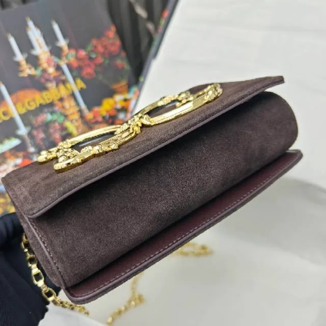 Dolce & Gabbana Cowhide Shoulder Bag in Brown · view 5