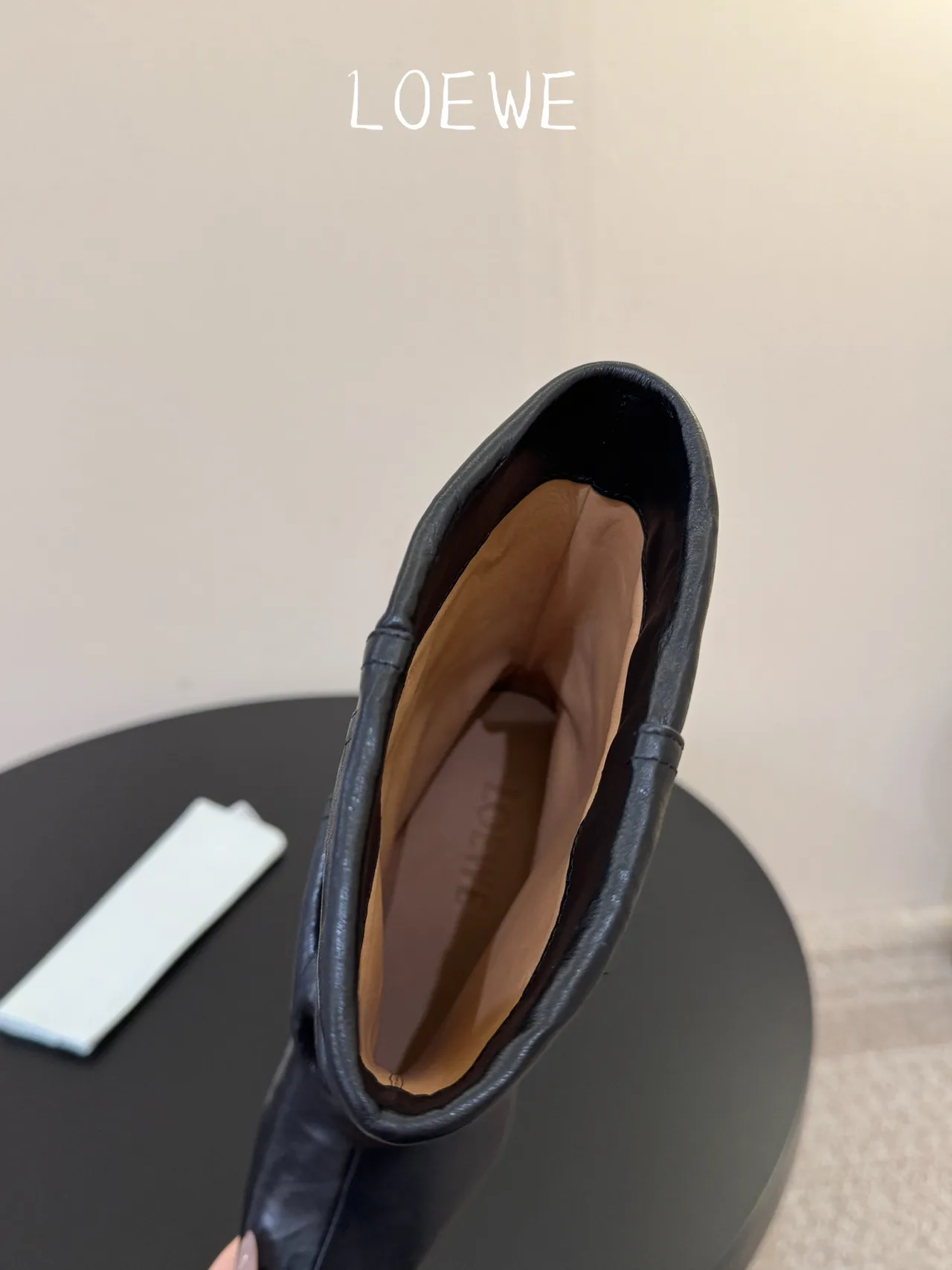 Loewe Cowhide Square-Toe Buckle Ankle Boots in Black · view 6