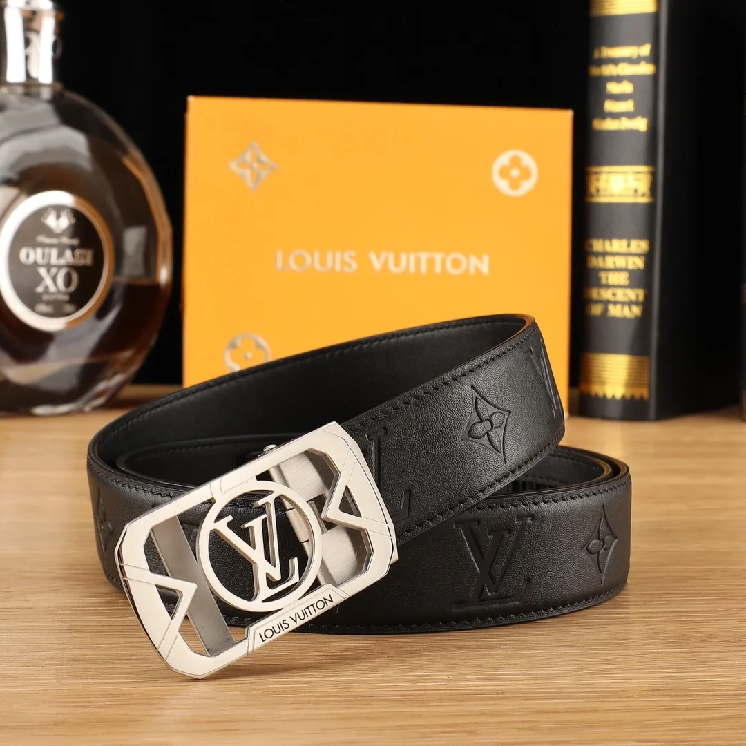 Louis Vuitton Monogram rectangular automatic belt in Black · view 2