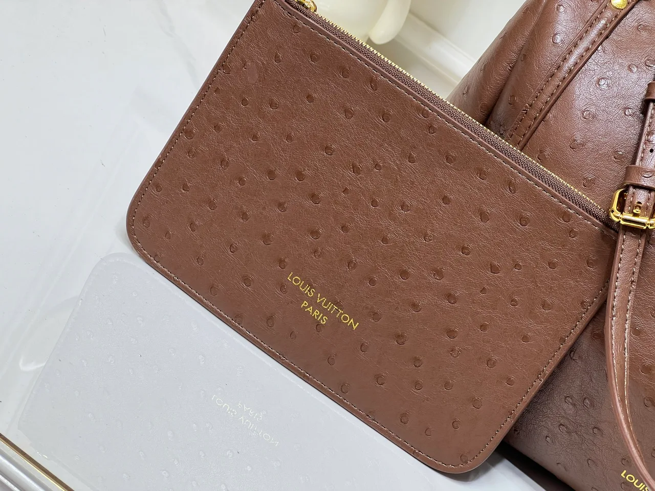 Louis Vuitton Cowhide Canvas Duffel Bag in Brown · view 6