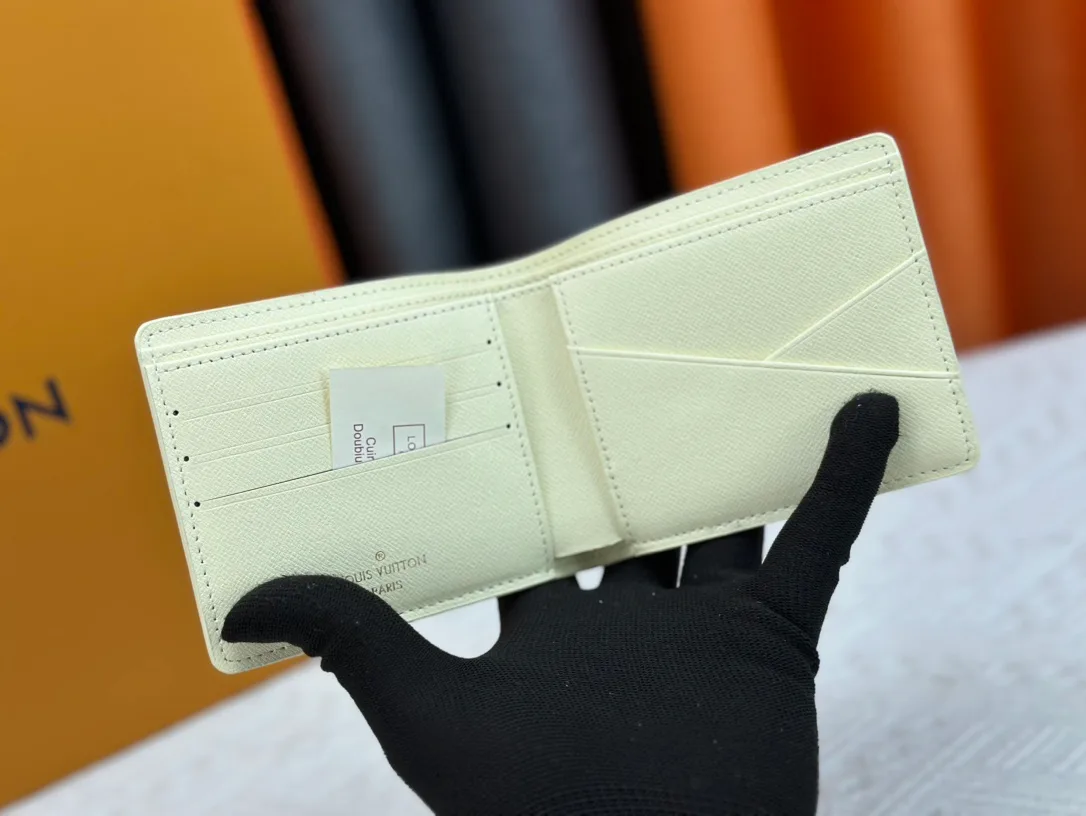 Louis Vuitton Canvas Monogram Wallet in Cream · view 3