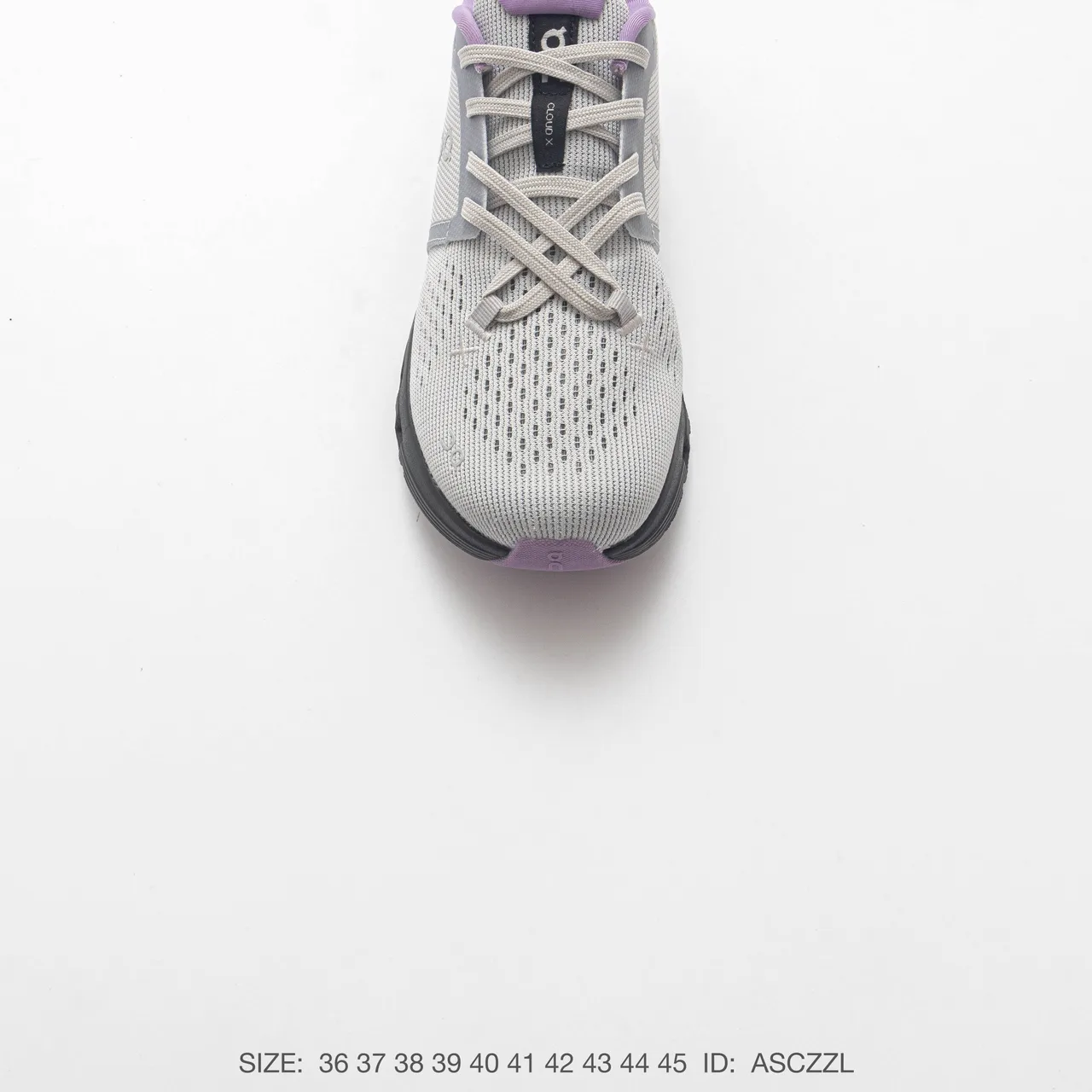 On Cloud X4 Mesh Lace-Up Running Shoes in Grey · view 6