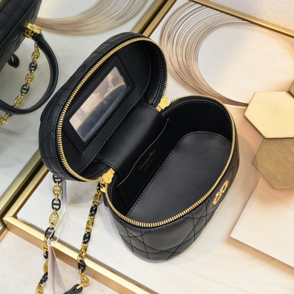 Dior Quilted Clutch in Black · view 8