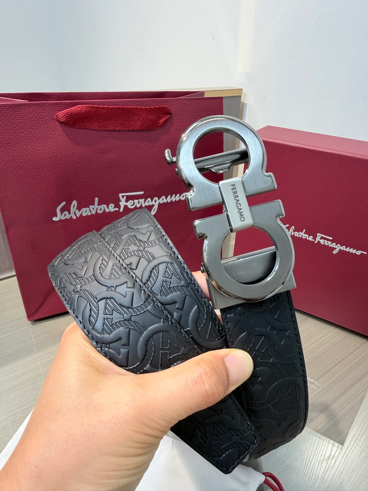 Ferragamo Belt in Black · view 4