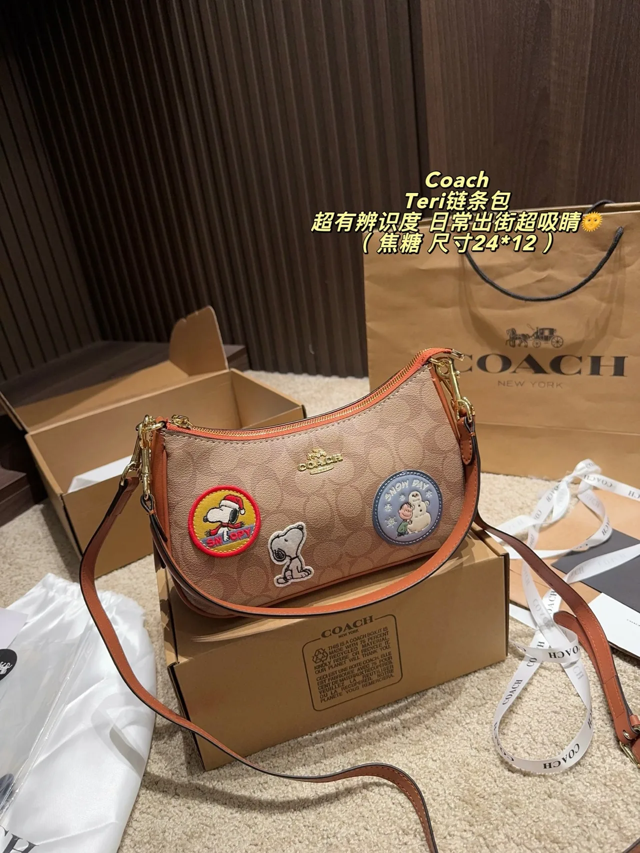 Coach Hobo Bag in Beige · view 1