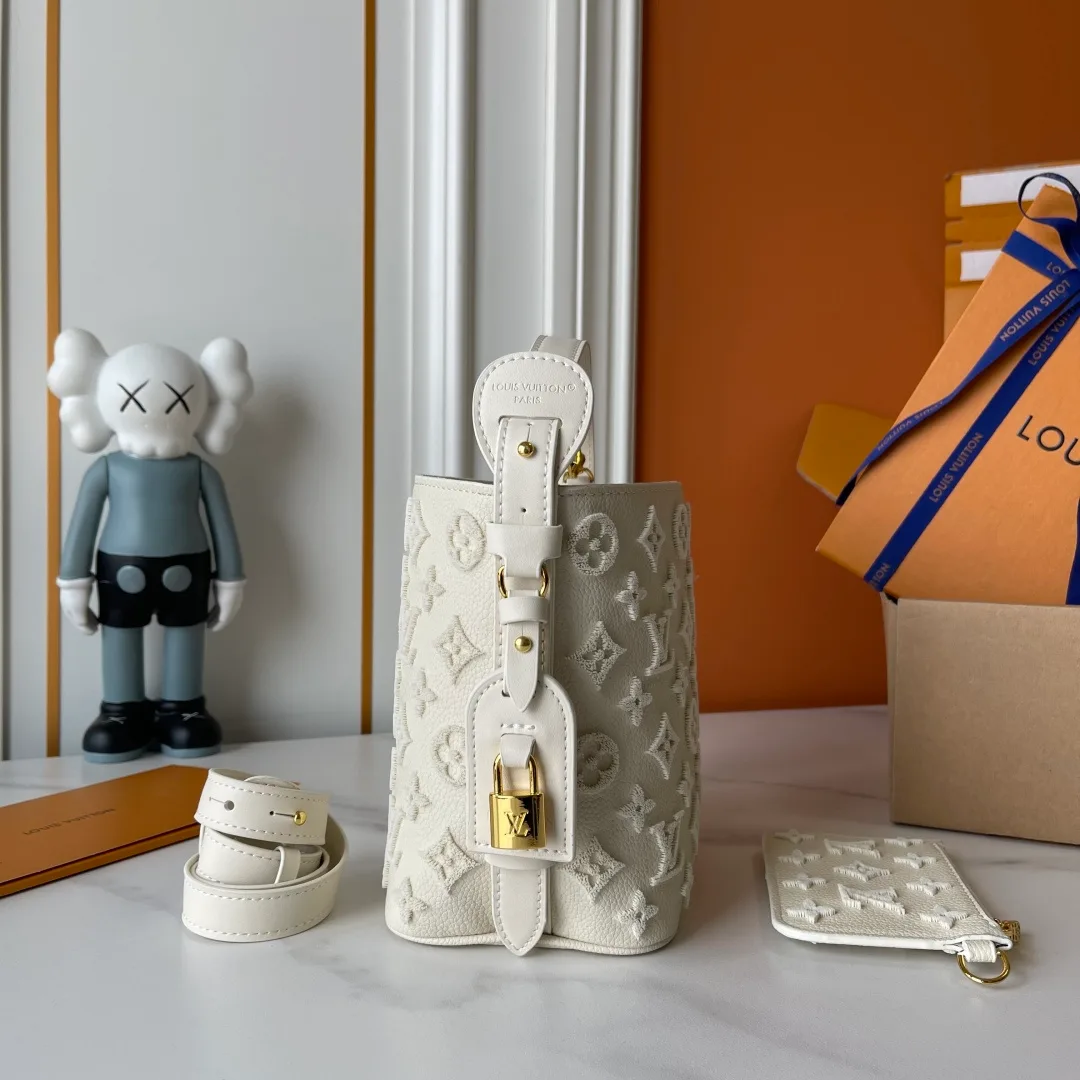 Louis Vuitton Cowhide All In BB Bag in Cream · view 6