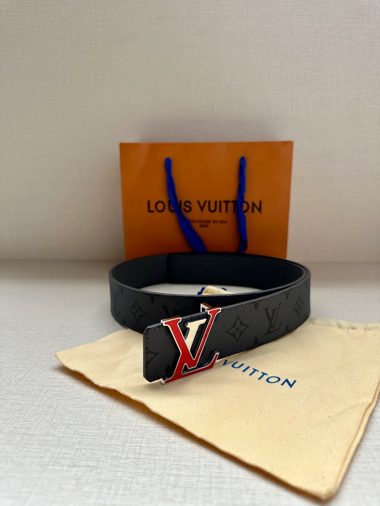 Louis Vuitton Canvas Belt in Grey · view 2