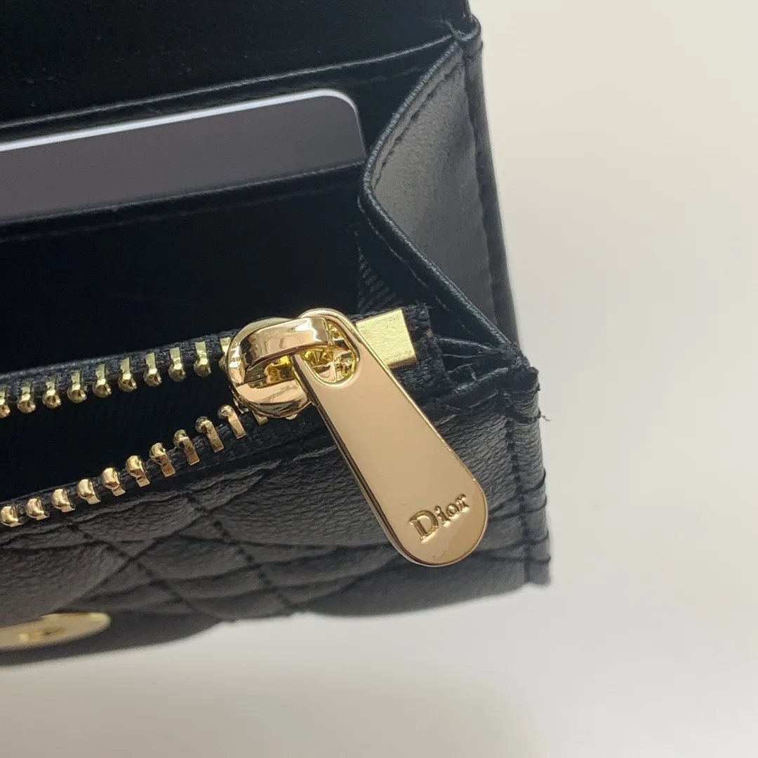 Dior Flap Wallet in Black · view 9
