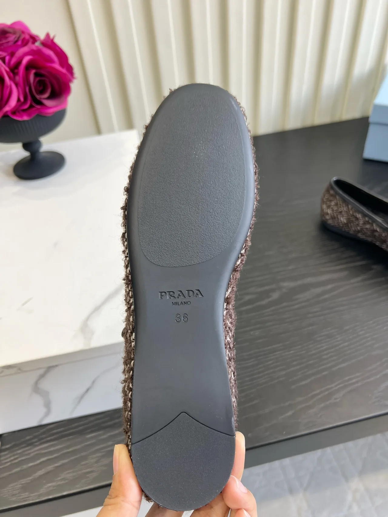 Prada Flats in Brown · view 6