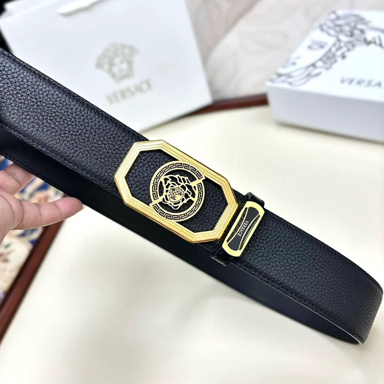 Versace Belt in Black · view 8