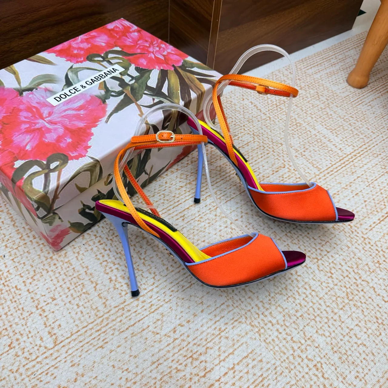 Dolce & Gabbana Heeled Sandals in Orange · view 6