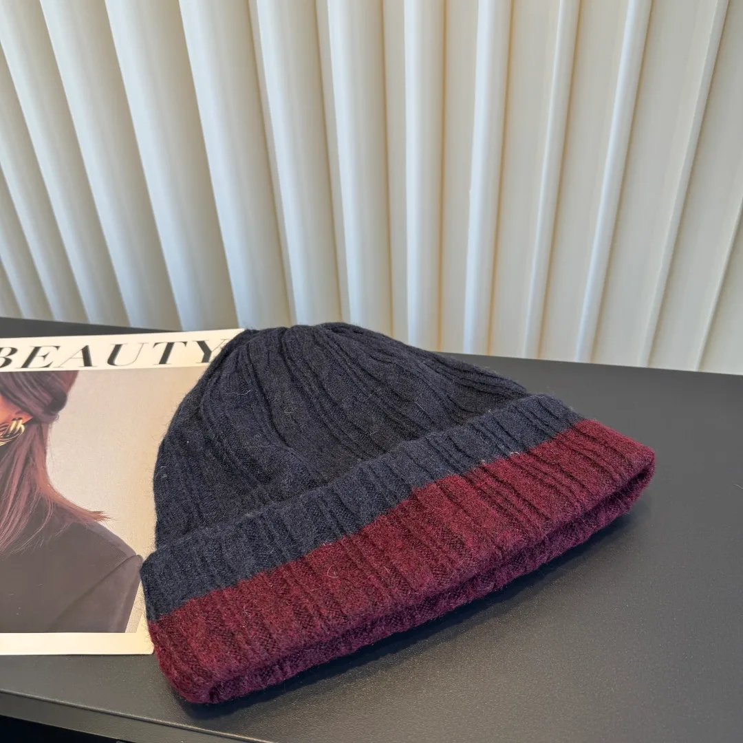 Miu Miu Ribbed Beanie in Blue · view 7