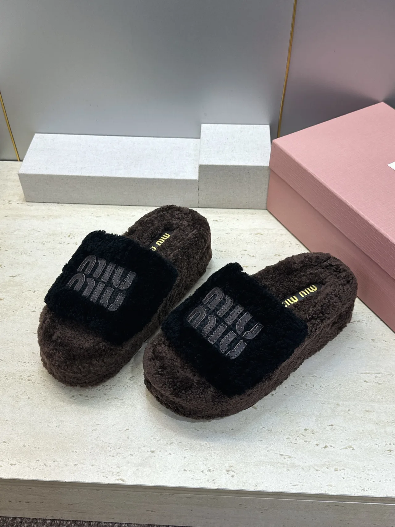 Miu Miu Slippers in Brown · view 3
