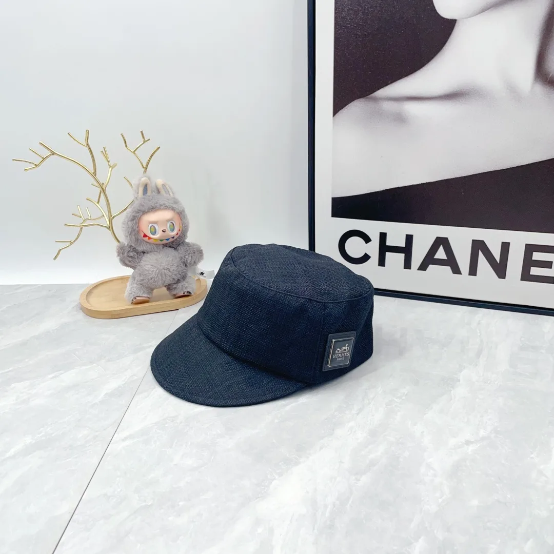 Hermes Smooth Cap in Blue · view 1