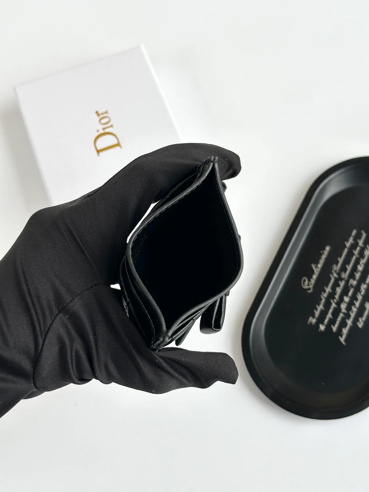 Dior Calfskin Cardholder in Black · view 7