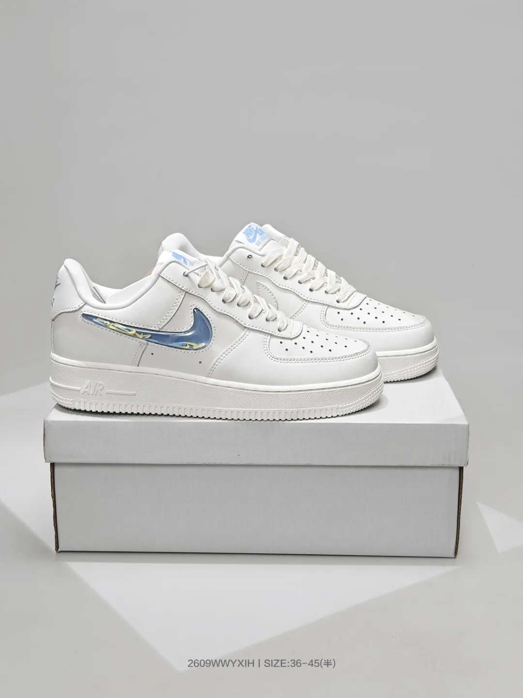 Nike Sneakers in White & Black & Green & Pink · view 1