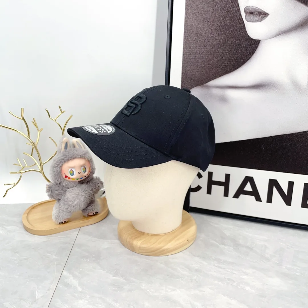 Boss Monogram Baseball Cap in Black · view 2