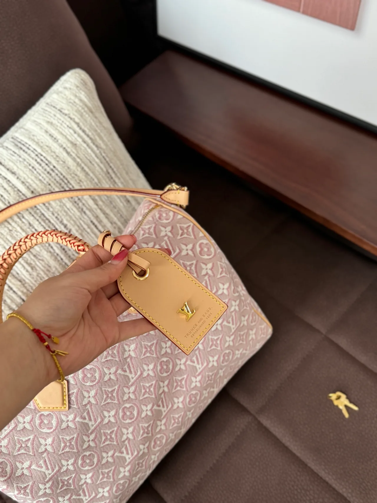 Louis Vuitton Quilted Top-Handle Bag in Pink · view 7