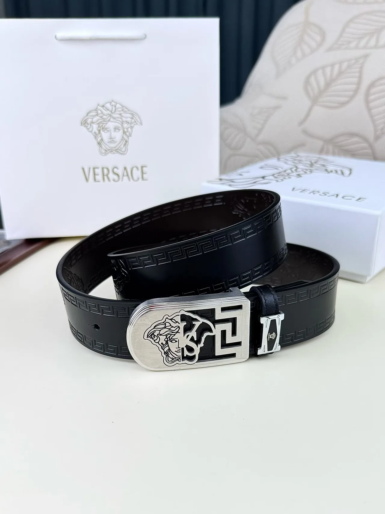 Versace Belt in Black · view 2