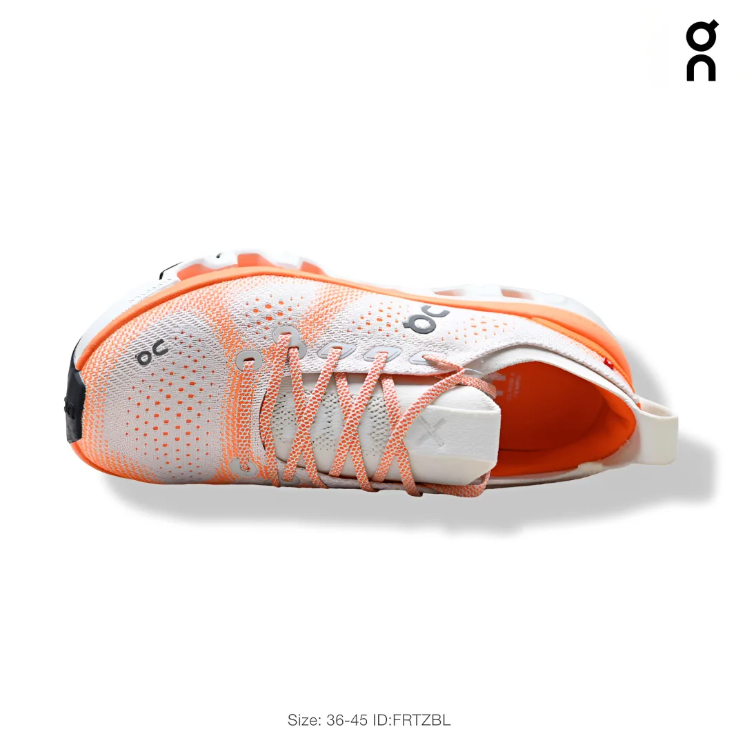 On Mesh-Upper Lug-Sole Sneakers in White · view 2