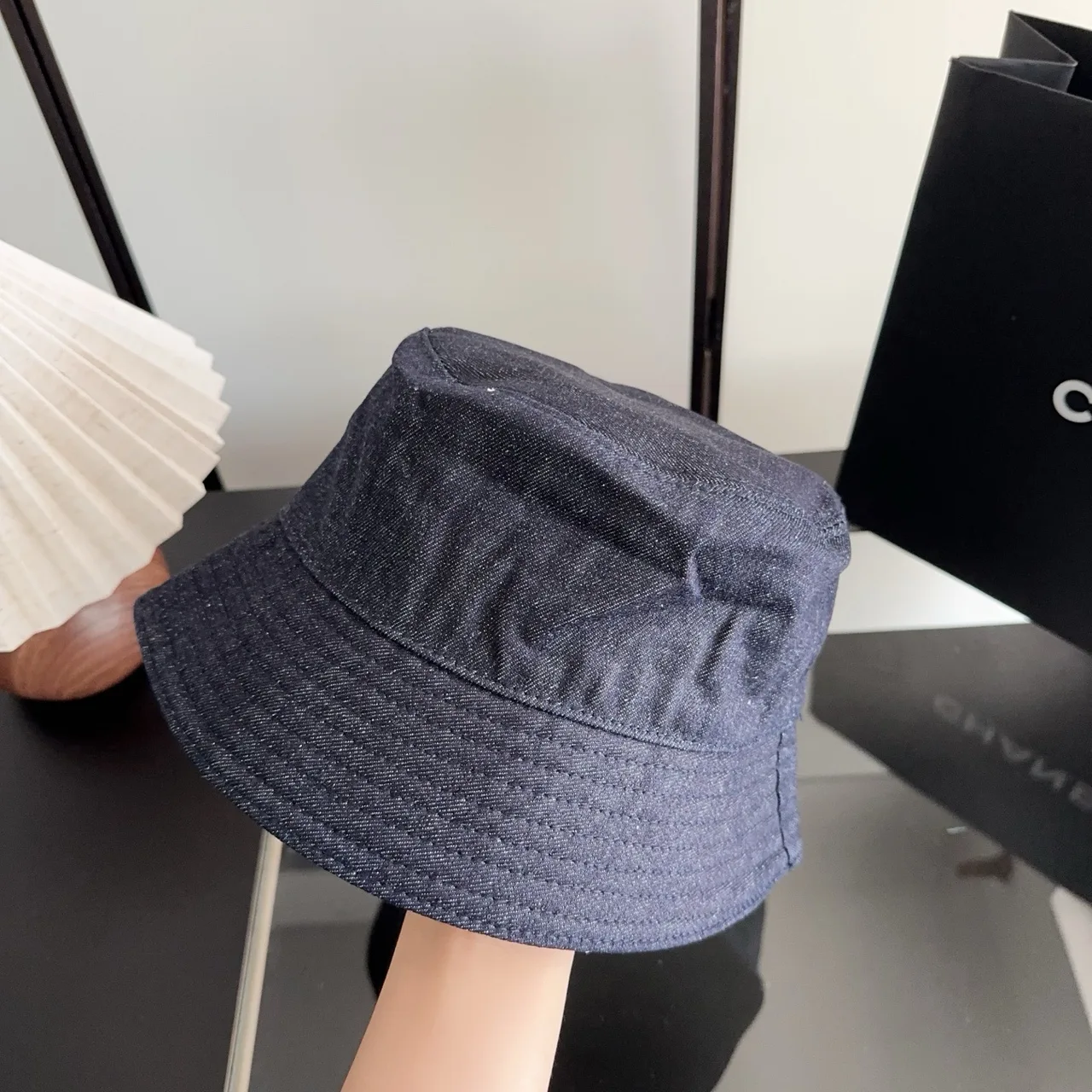 Prada Bucket Hat in Blue · view 5