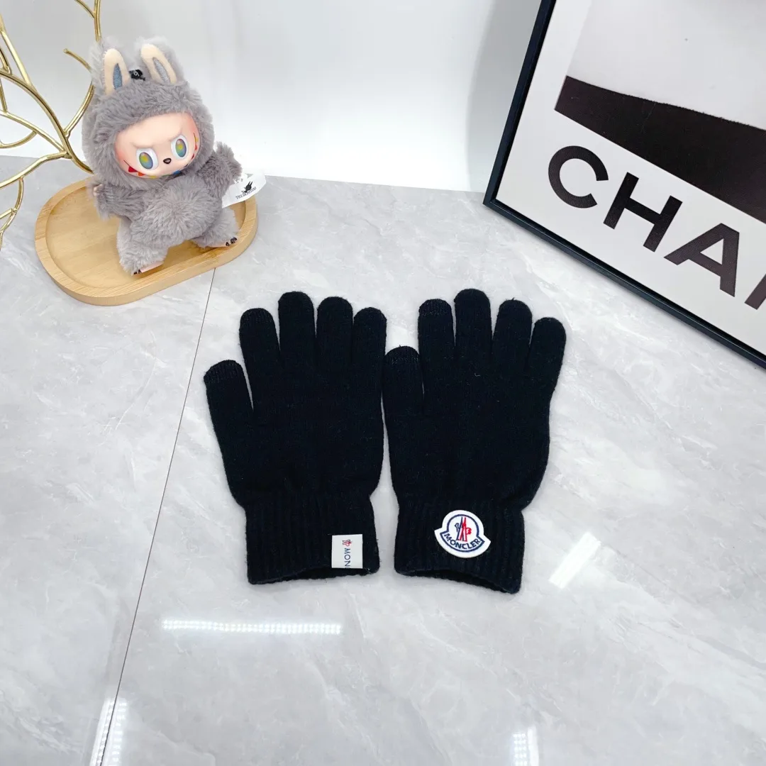 Moncler Wool Hat Scarf and Gloves Set in Blue · view 5