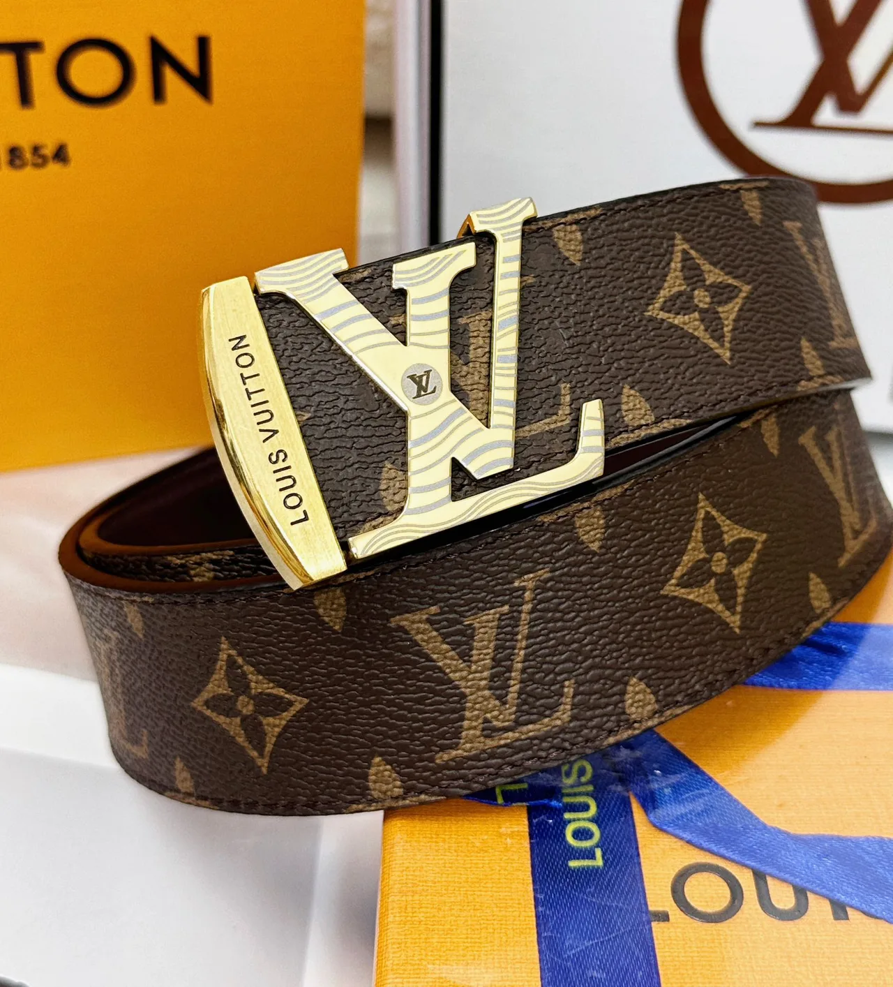 Louis Vuitton Cowhide Belt in Black · view 1