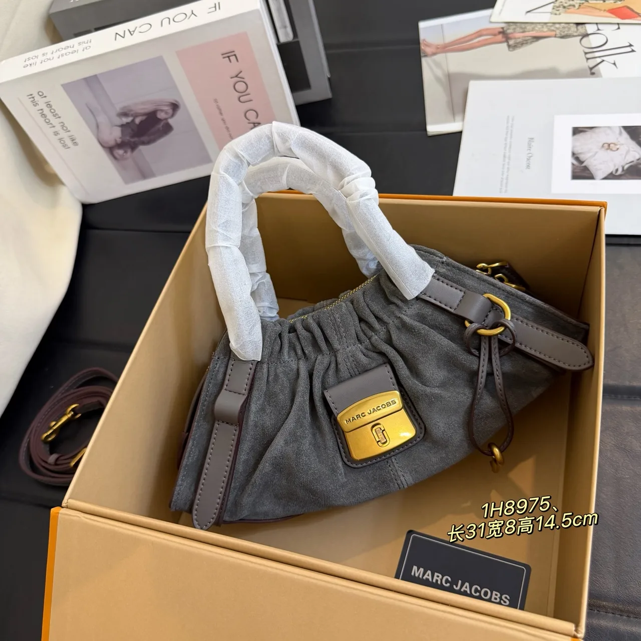 Marc Jacobs Cowhide Top-Handle Bag in Grey · view 2