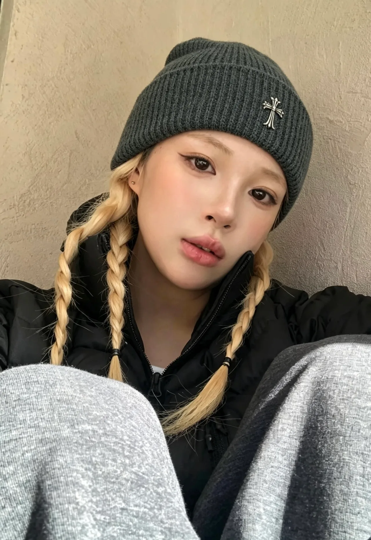 Chrome Hearts Beanie in Grey & Brown & Yellow & Red & Green & Blue & Black & White & Pink & Burgundy · view 1