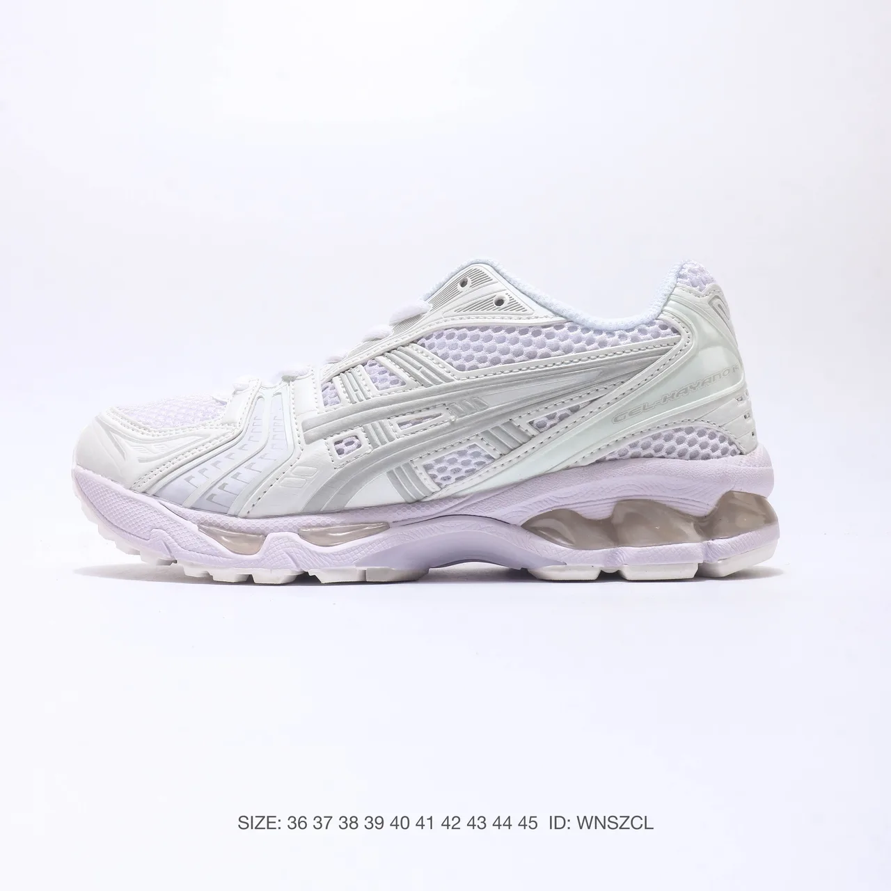 ASICS Sneakers in Burgundy & Green & White & Silver · view 3