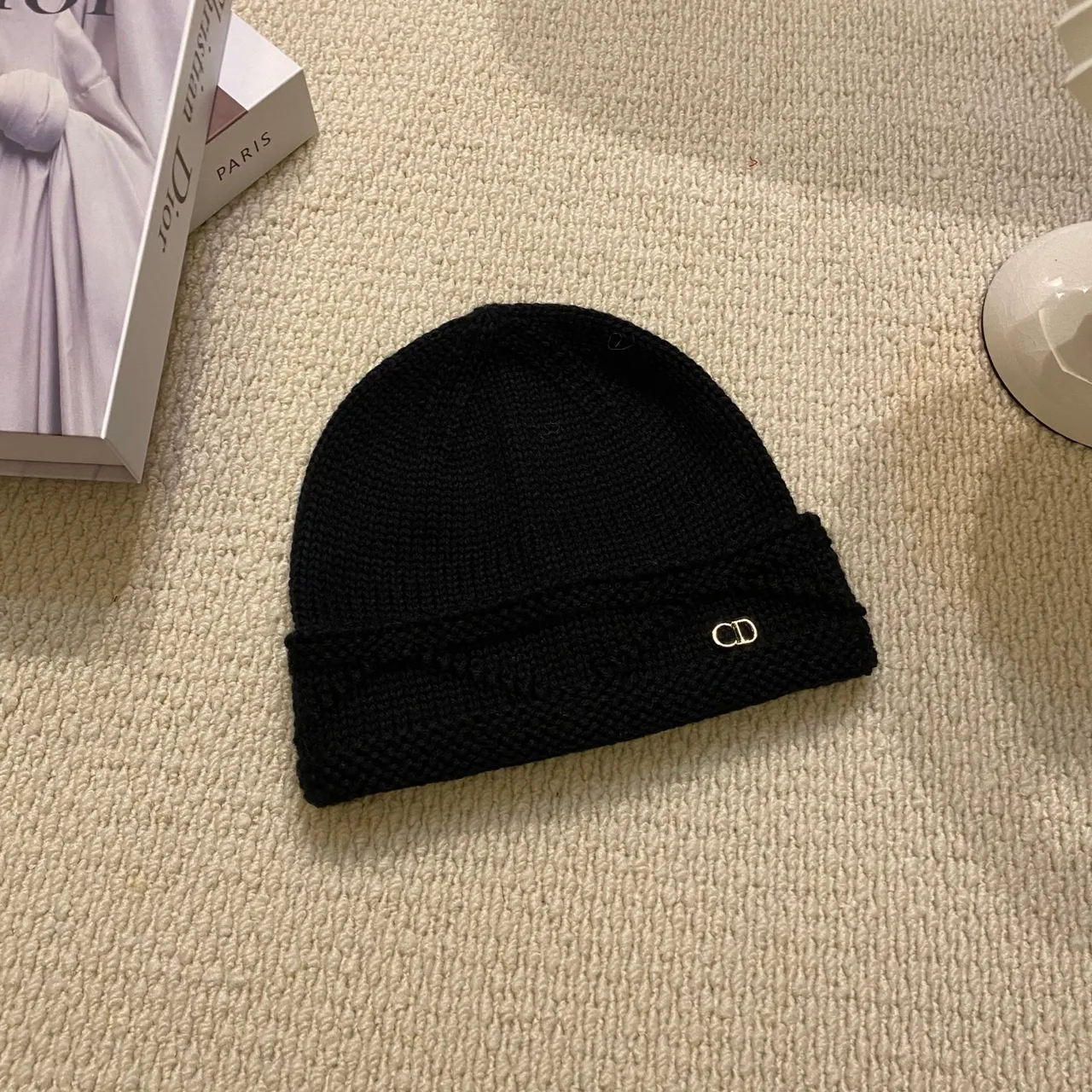 Dior Beanie in Black & White & Grey & Brown & Pink & Blue · view 1