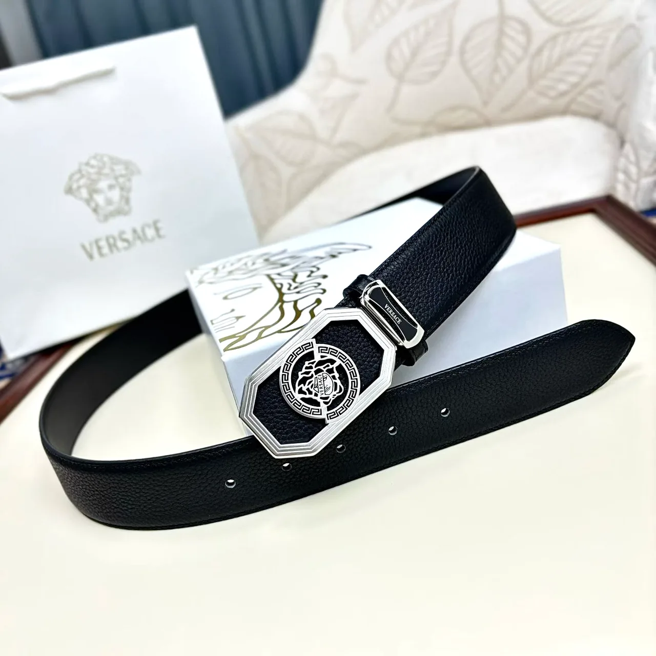 Versace Belt in Black · view 6