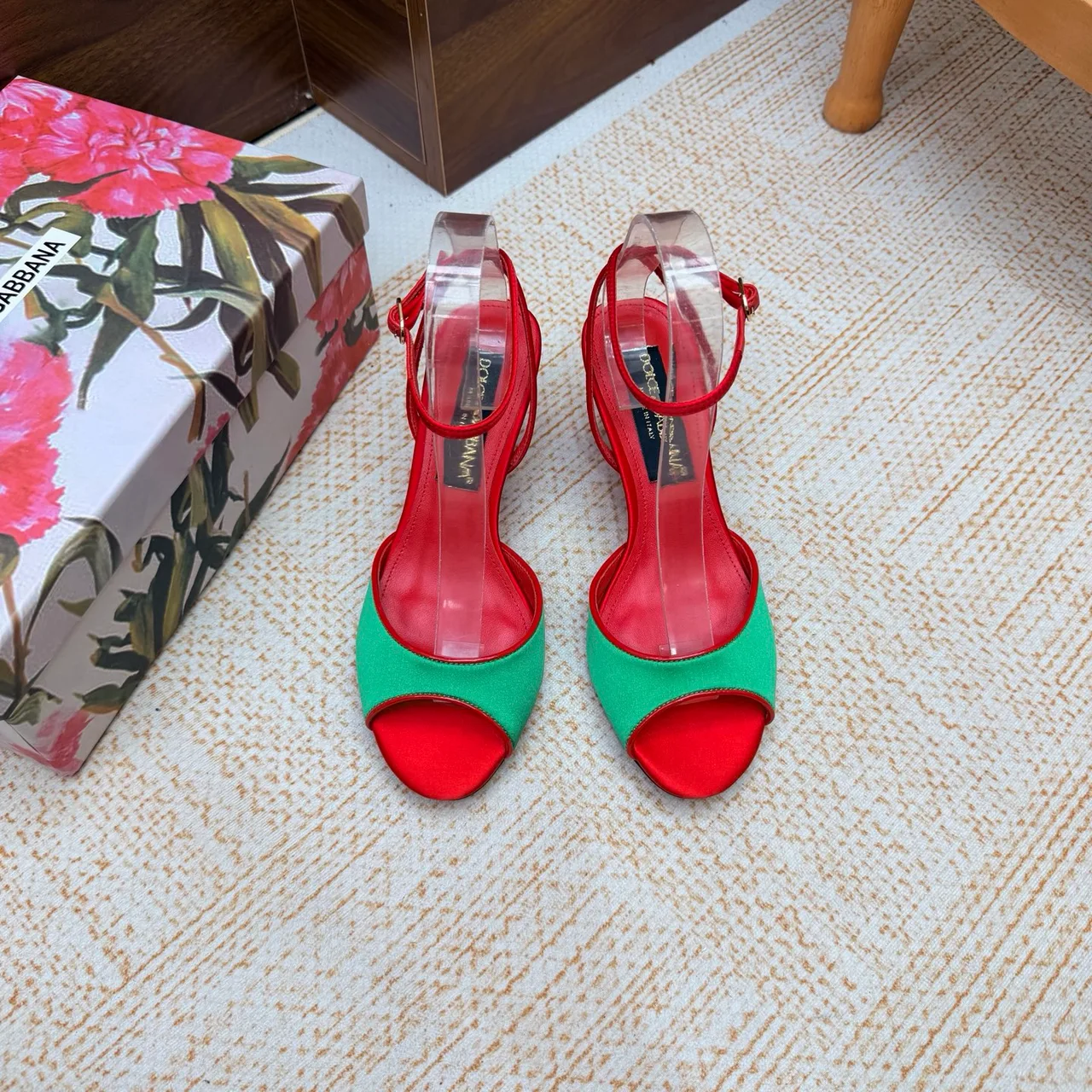 Dolce & Gabbana Heeled Sandals in Red · view 1
