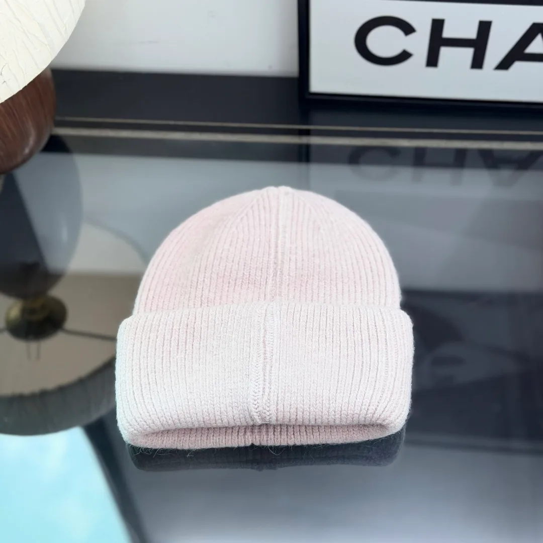Moncler Ribbed Beanie in Pink · view 7