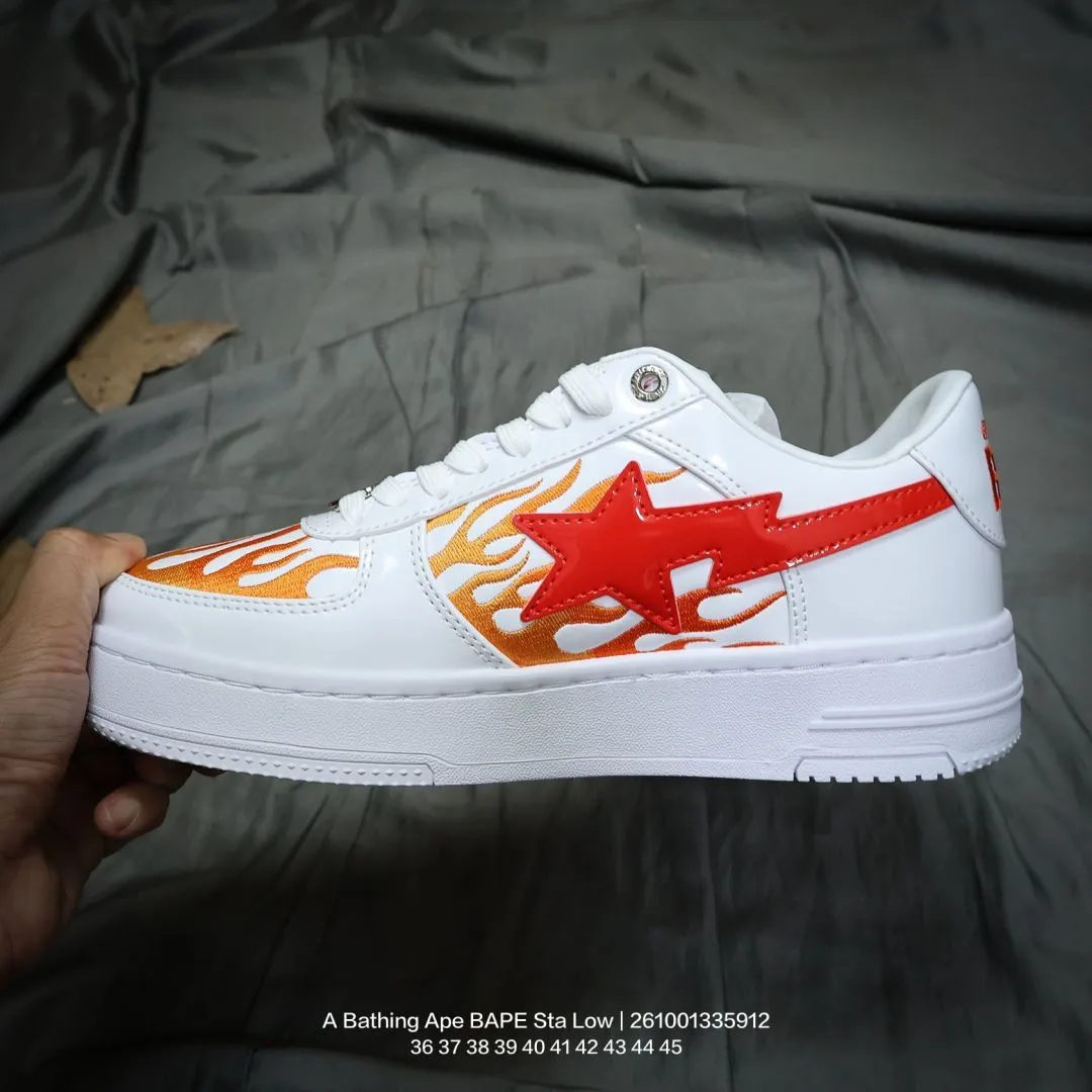 BAPE BAPE STA Low Sneakers in White · view 3