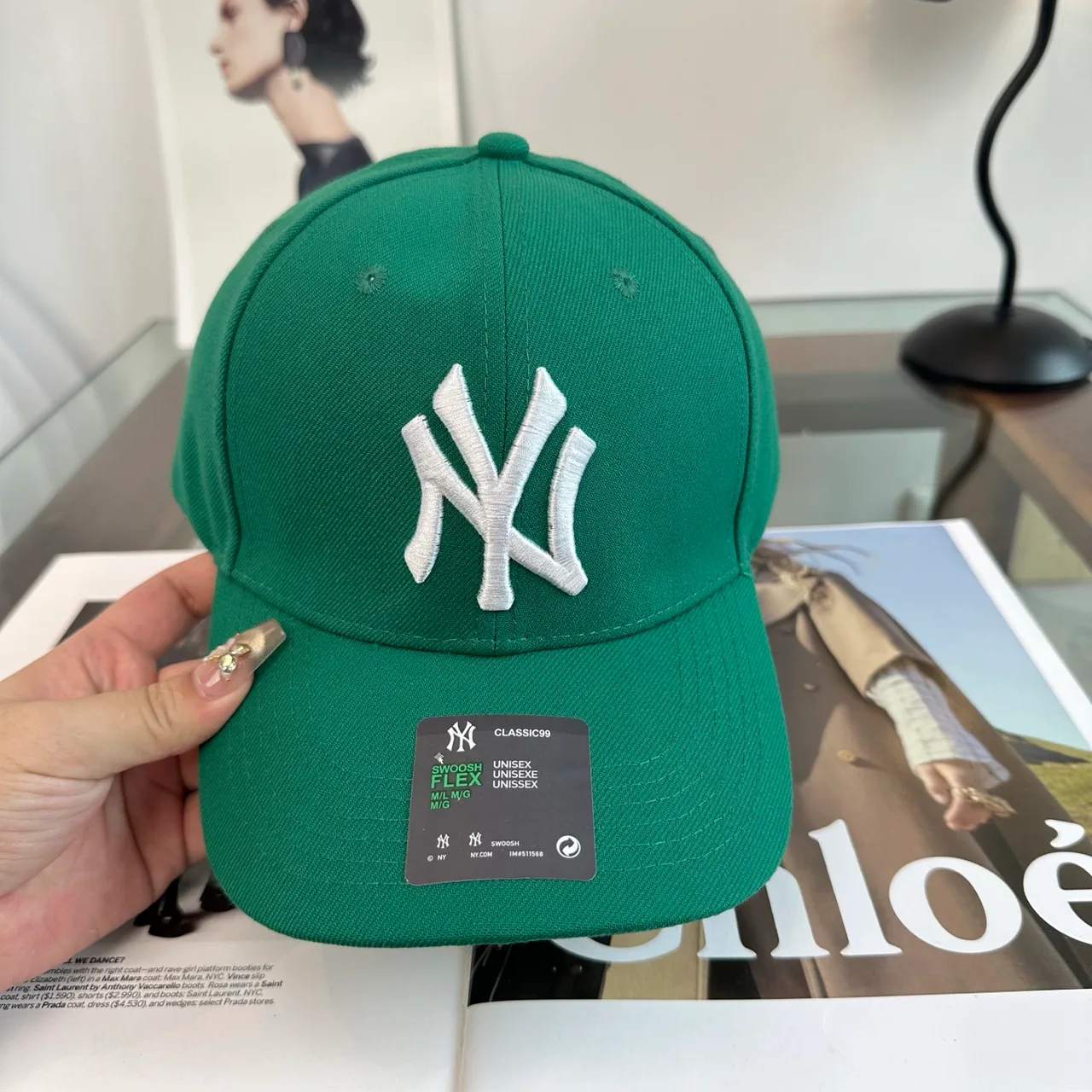 New Era Baseball Cap in Green · view 4