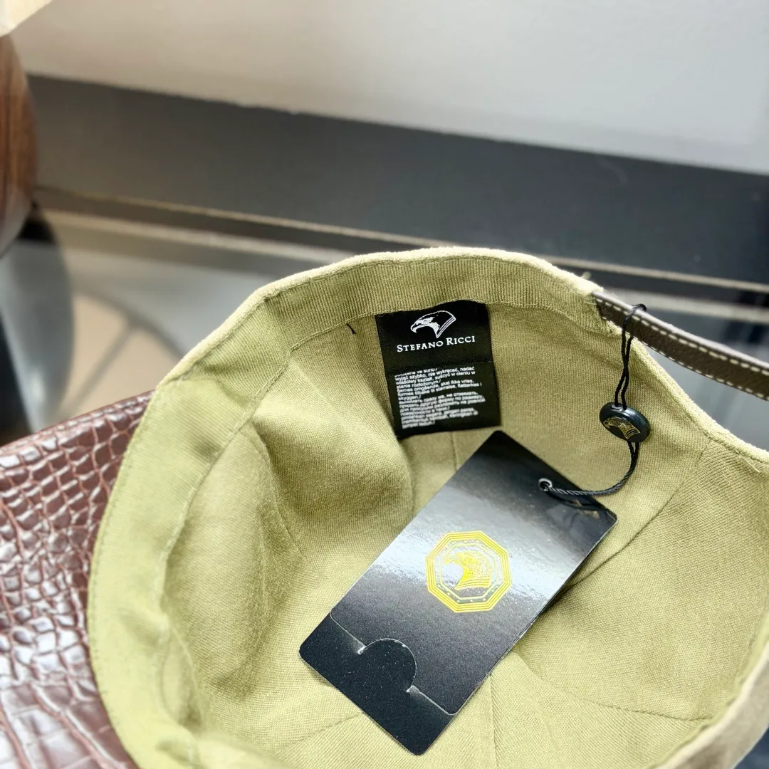 Stefano Ricci Panel-Bill Baseball Cap in Beige & Blue & Green & Grey & Brown · view 8