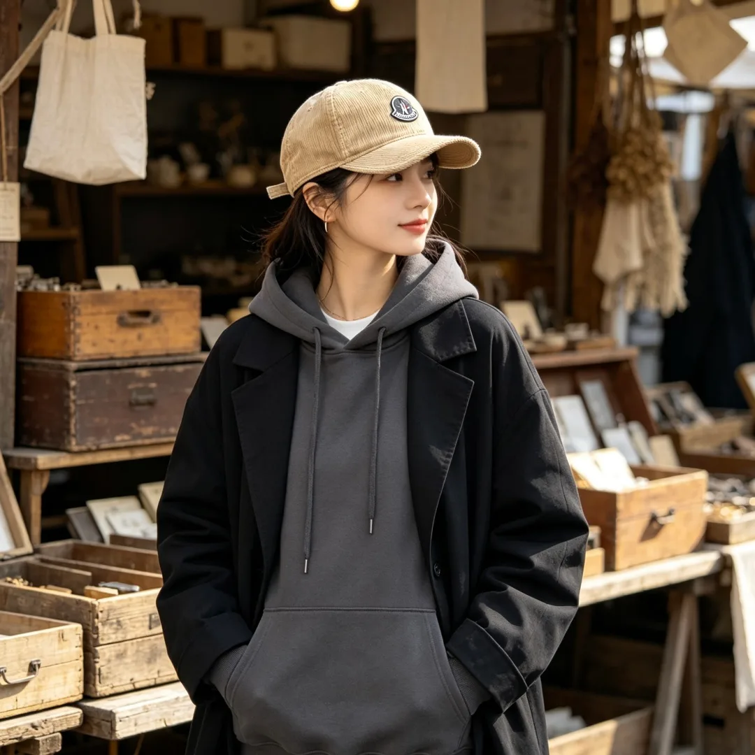 Moncler Baseball Cap in Beige · view 2