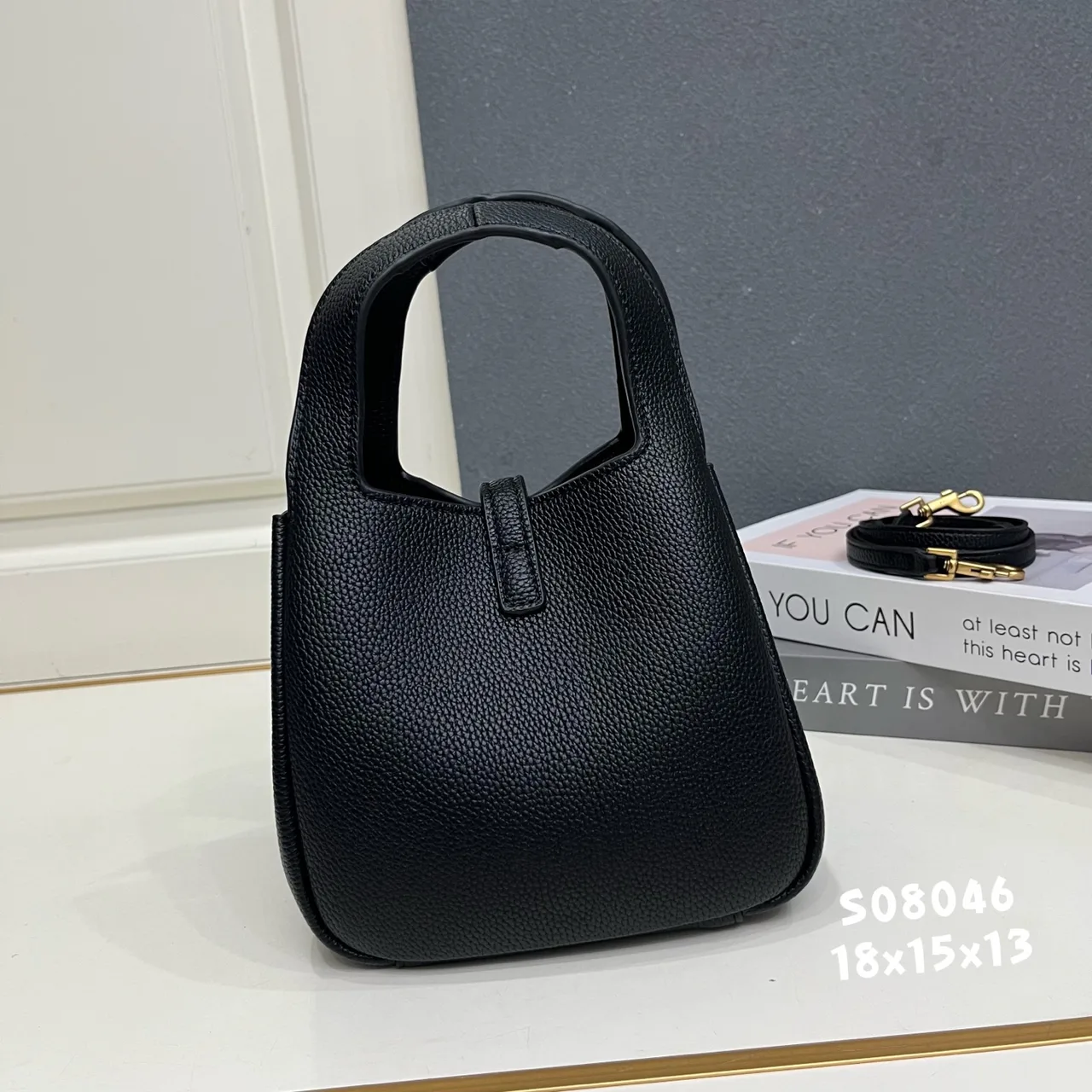 Saint Laurent Top-Handle Tote in Black · view 2